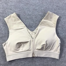 Tommie Copper Shoulder Support Sports Bra Womens XL Zip Front Activewear Gym