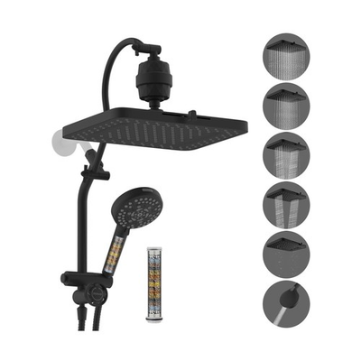 #ad Hibbent 5 spray Dual Filtered Rainfall Shower Head Combo High Pressure 13#x27;#x27; ... $132.49