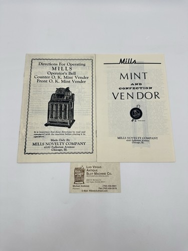 2 Mills Slot Machine Manuals for Operating Mills Operator’s Bell Counter - Picture 5 of 9
