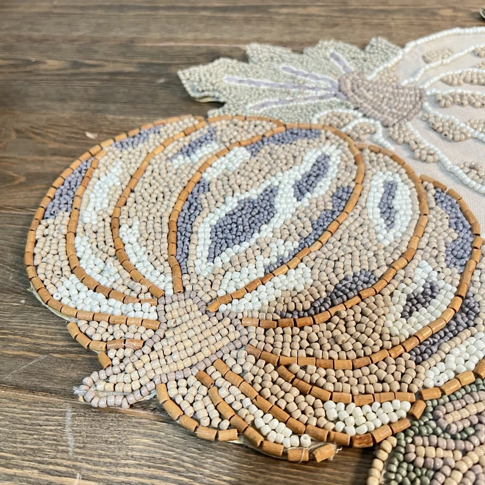 Calabazas Cosecha de Otoño Cuentas Corredor de Mesa Acción de Gracias Otoño Decoración 36" Foto 3 de 4