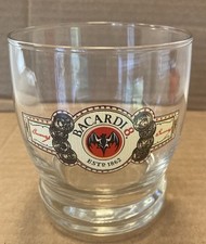 Bacardi 8 Rum 12 Oz Heavy Duty Rocks Glass 