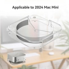 Dust-Proof Desktop Acrylic Stand For Mac Mini M4 2024 Host Cooling Holder Mount