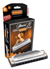 Hohner Special 20 Harmonica Country Tuned Key of F Sharp, 560PBX-CTF 