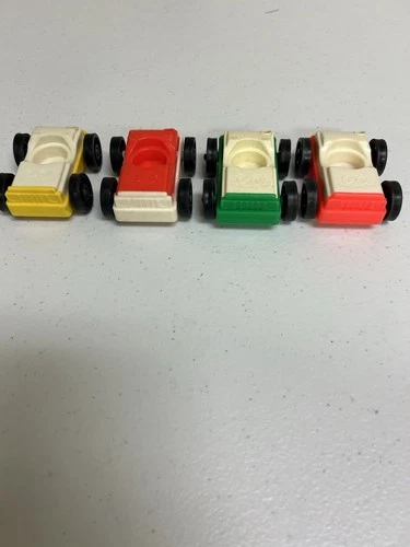 vintage Fisher-Price Little People garage-style cars