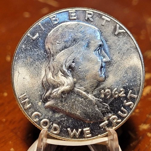 Choice Unc 1962 P Franklin Half Dollar Gem BU