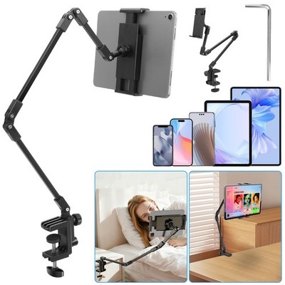 360° Rotation Long Arm Tablet Desk Holder for 4-12.9'' iPad Pro Air Mini Samsung