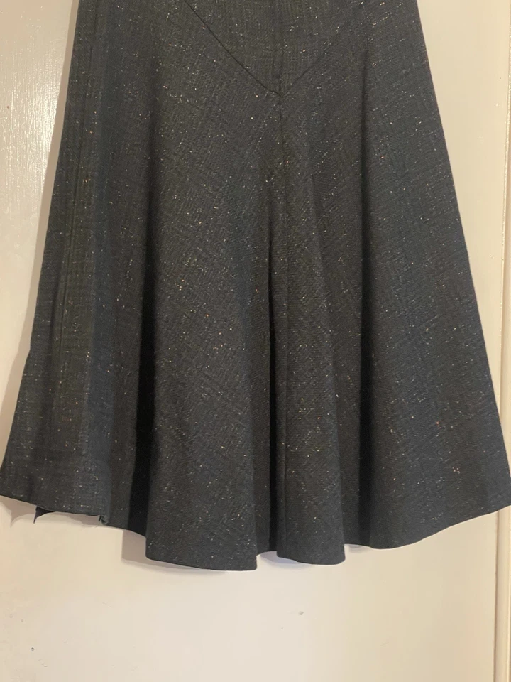 Falda-de lana Louella of Yorkshire Vantage diseñada y hecha a mano-para mujer-Reino Unido-16 Foto 3 de 4