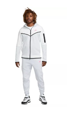 nike pink and white tracksuit