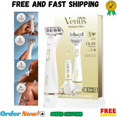 Gillette Venus Radiant Skin Moisturizing Women s Razor For Dry And Sensitive ...