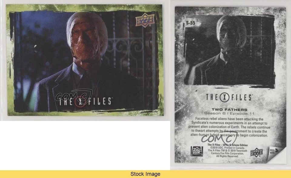 2019 X Files: UFOs and Aliens Stickers Two Fathers Faceless Rebel #S-55 READ - Image 3 of 3