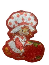 Vintage Strawberry Shortcake Embroidered Iron on Patch NEW Beautiful Look 2.5”