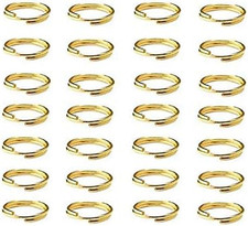 200PCS 10MM Stainless Split Rings, Key Chains Link Connector for Connecting Lobs