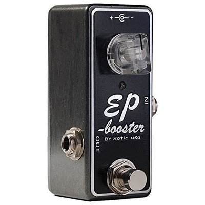Xotic EP Booster Effektpedal (offizielles japanisches Produkt) schwarz/silber