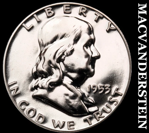 1953 Franklin Half Dollar- Silver- Choice Gem Proof Luster No Reserve #i9239