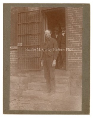 1900s Great Bend Kansas Prison Exterior Mounted Photo