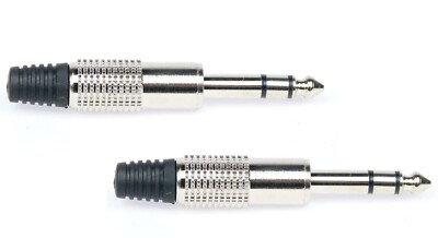 2 x Adam Hall 4**** Klinkenstecker K4CJM3 - 6,3 mm Stereo Klinke Klinken Stecker