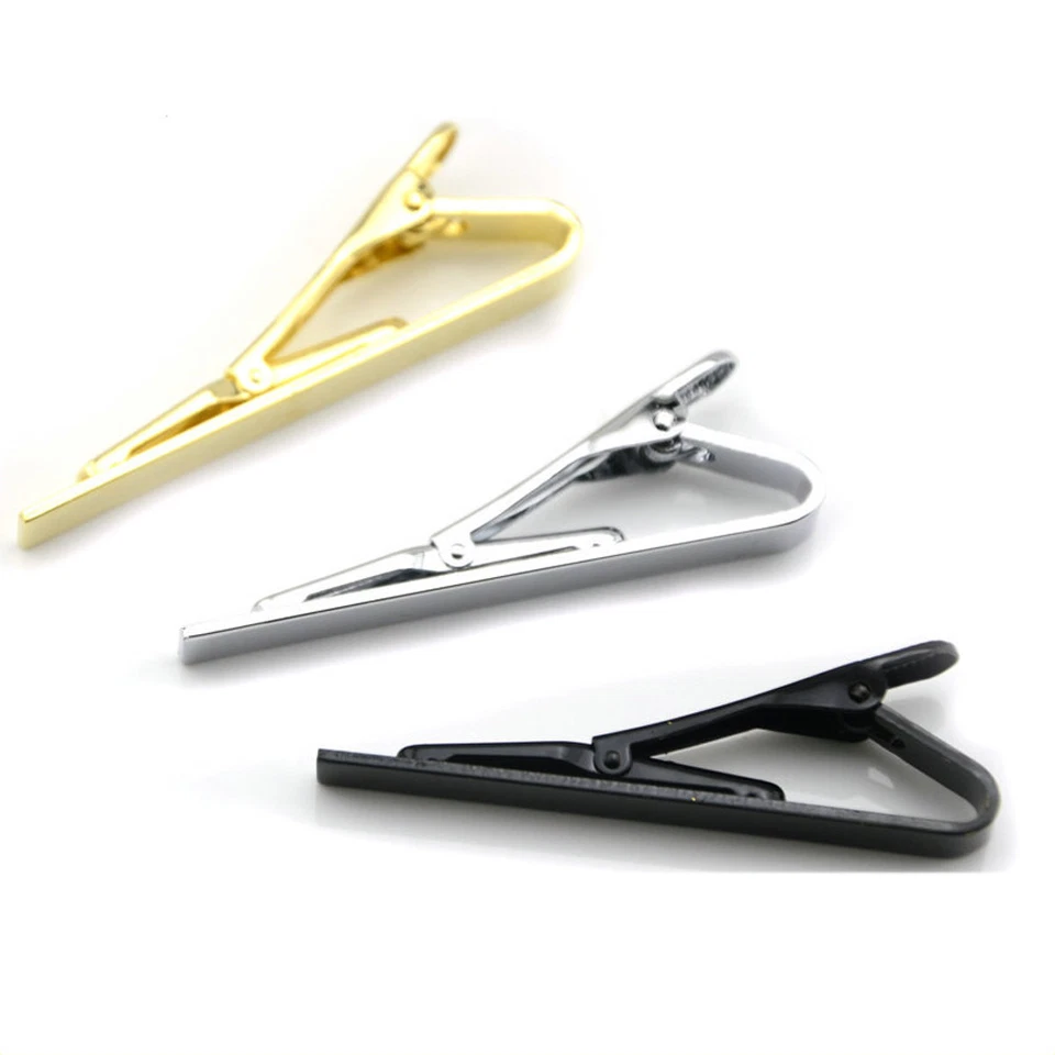 Men’s Simple Tie Clip Clasps Wedding Party Business Men Best Gift Ornament - Image 2 of 4