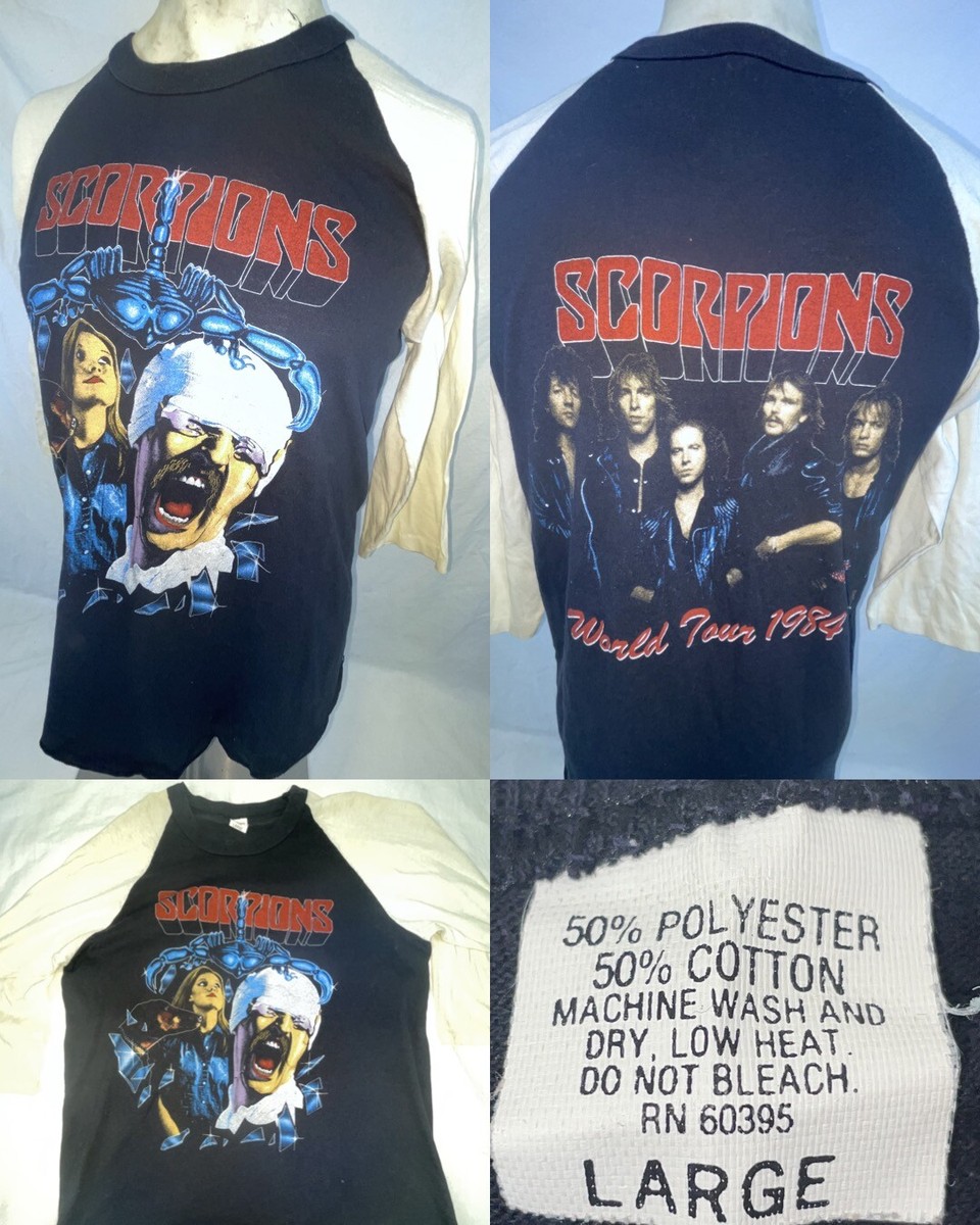 スコーピオンズ 1984年ワールドツアー Tシャツ Mサイズ ブラック スコーピオンズ 1984年ワールドツアー Tシャツ Mサイズ ブラック