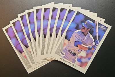 1990 Leaf #243 Ken Griffey Jr RC Rookie Clean Sharp 10 Count Lot Invest!!!