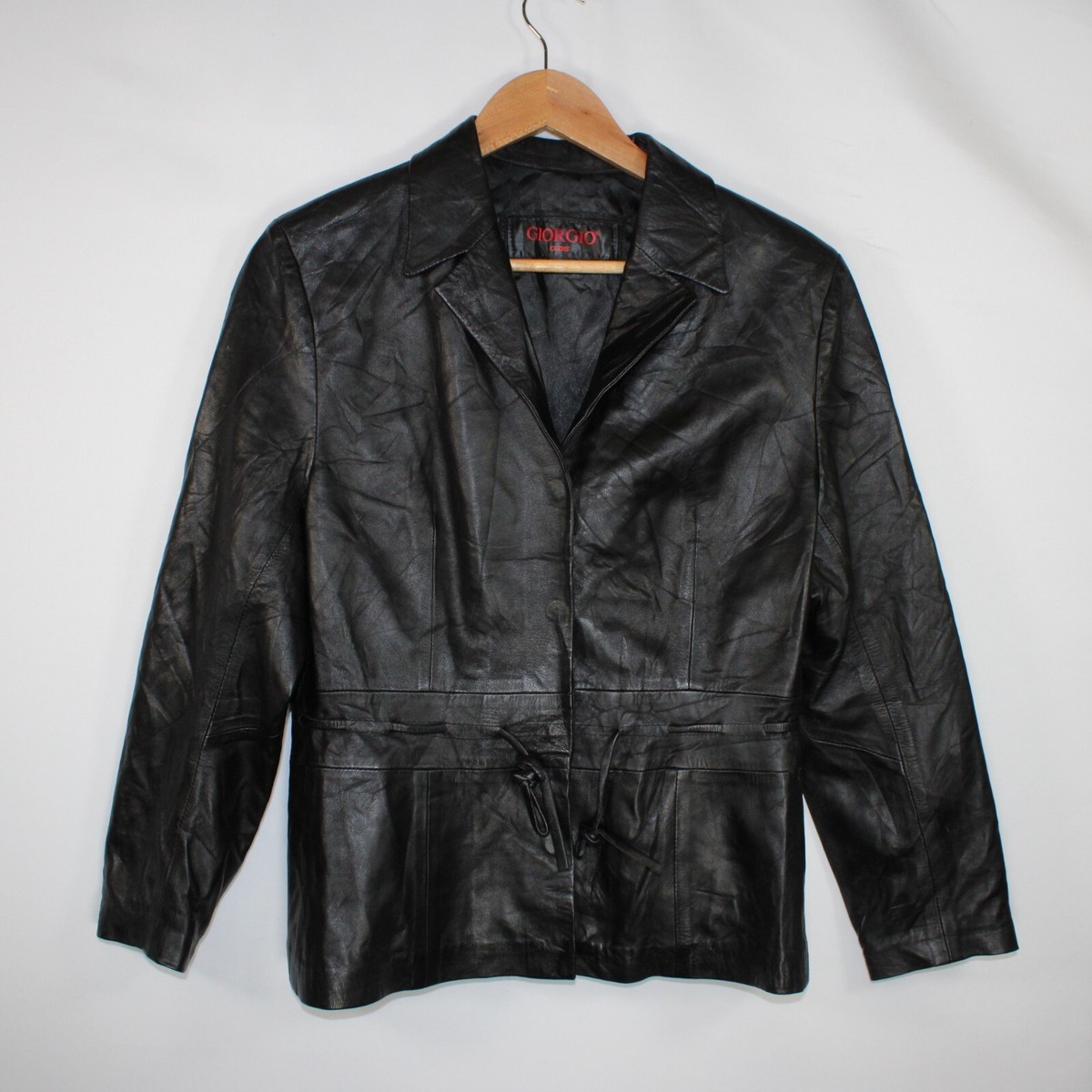 Giorgio Cuirs Leather Jacket Womens Size 44 UK8-10 Parisian Lamb