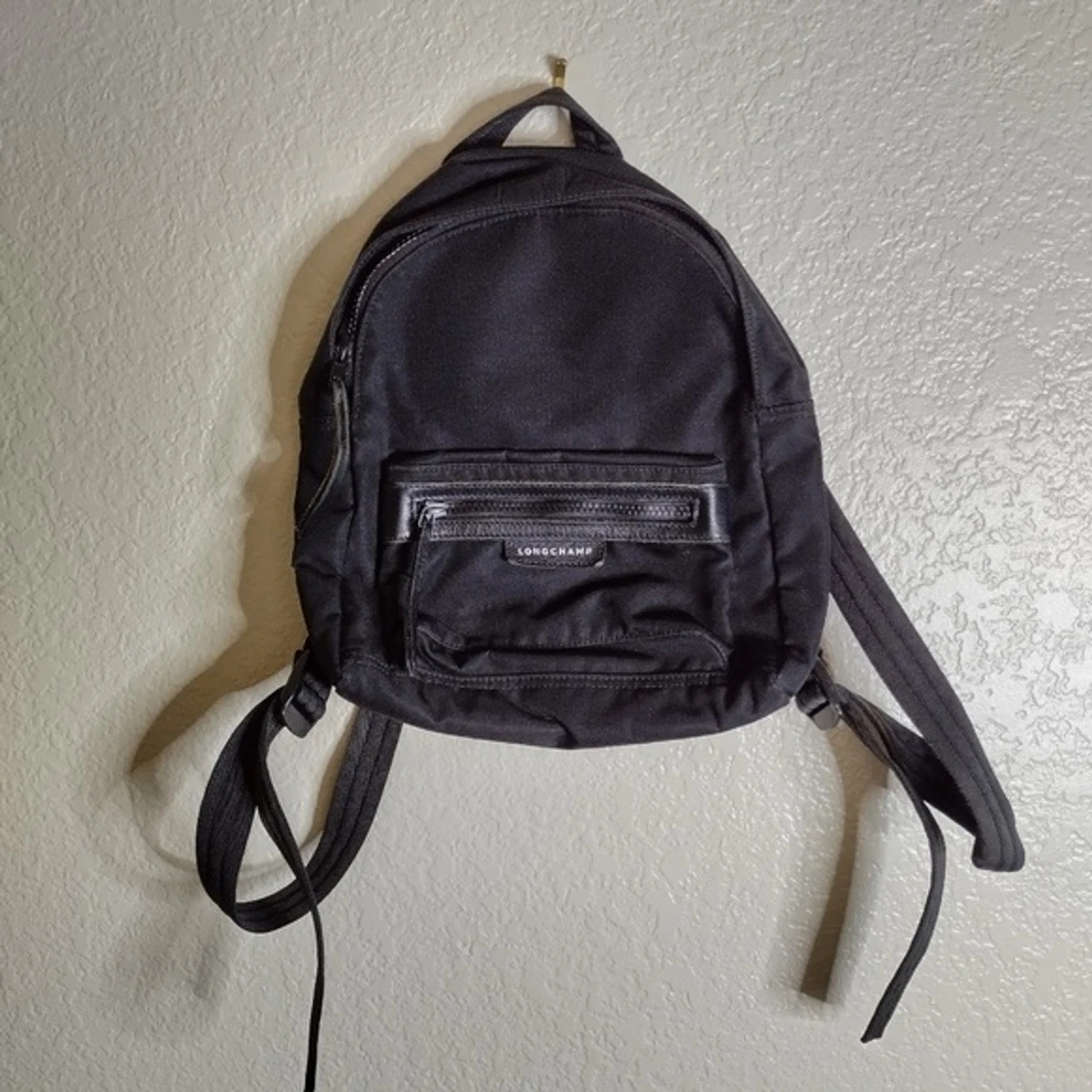 Longchamp small le pliage neo backpack black