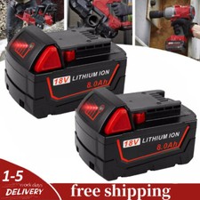 1 2Pack For Milwaukee for M18 Lithium 8.0Ah Extended Capacity Battery 48-11-1860