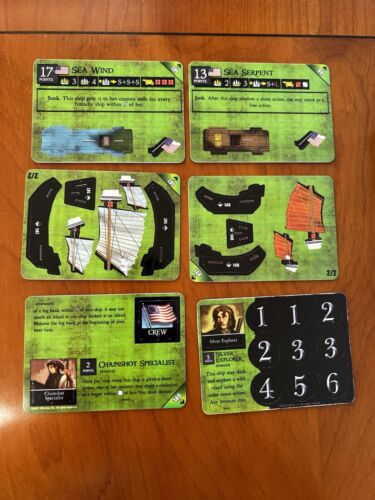 Pirates Wizkids CSG Pocketmodel SEA WIND, SEA SERPENT SE Set Oceans Edge