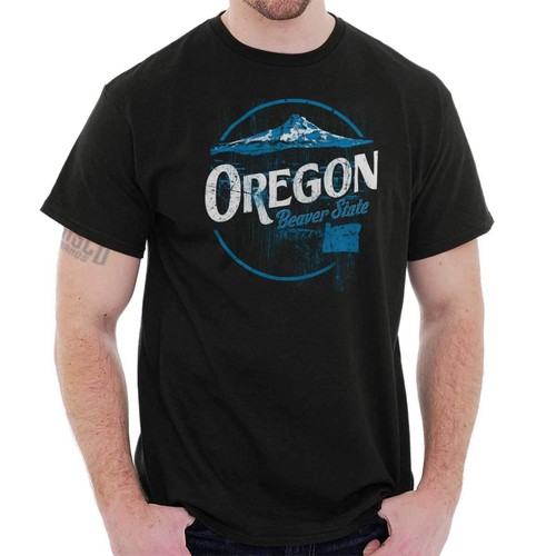 Oregon Beaver Mountains Pacific Crest Trail Adult Short Sleeve Crewneck Tee