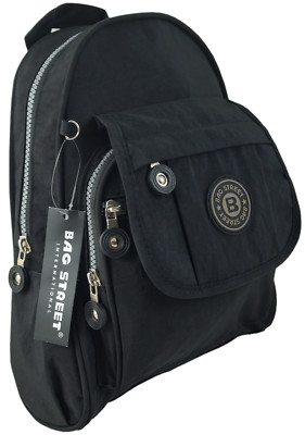 kleiner Rucksack Cityrucksack Nylon Schwarz sehr leicht robust wasserabweisend