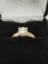 Vintage 14K White Gold Diamond Engagement Ring w/Jewelry Appraisal Papers