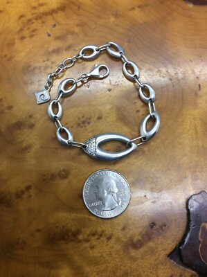 Bracelet Vintage Pierre Cardin Argenté Occasion - En Bon état