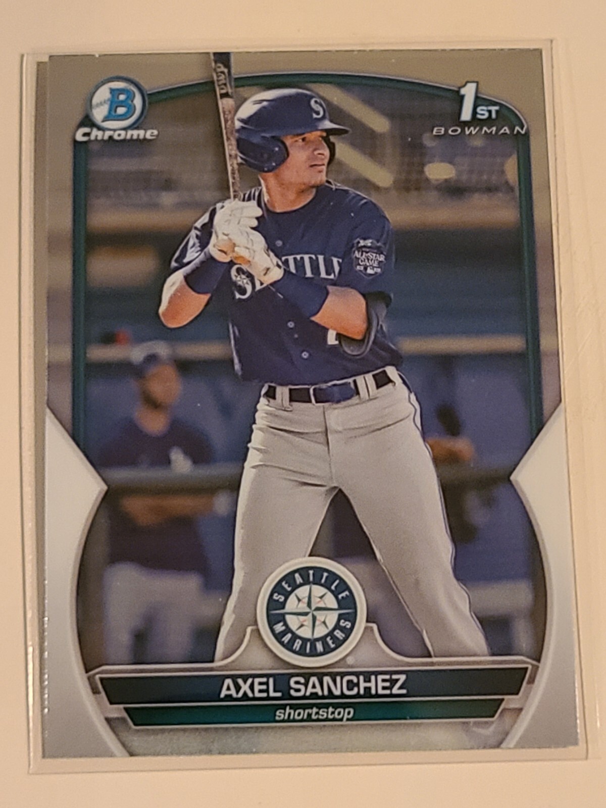 2023 Bowman Chrome Prospects Axel Sanchez #BCP-73  1st Bowman Seattle Mariners
