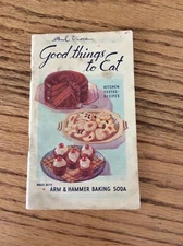 1934 Arm & Hammer Cow Brand Baking Soda Good Things To Eat Booklet Cookbook