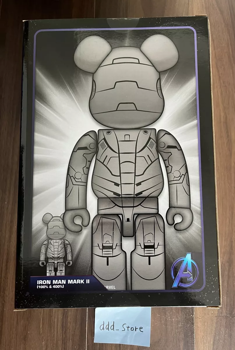 Medicom Toy BE@RBRICK IRON MAN MARK II 100％ 400％ BEARBRICK