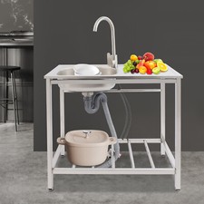 29.52 15.74 29.52in Kitchen Sink Stainless Steel Kitchen Sink Freestanding Sink