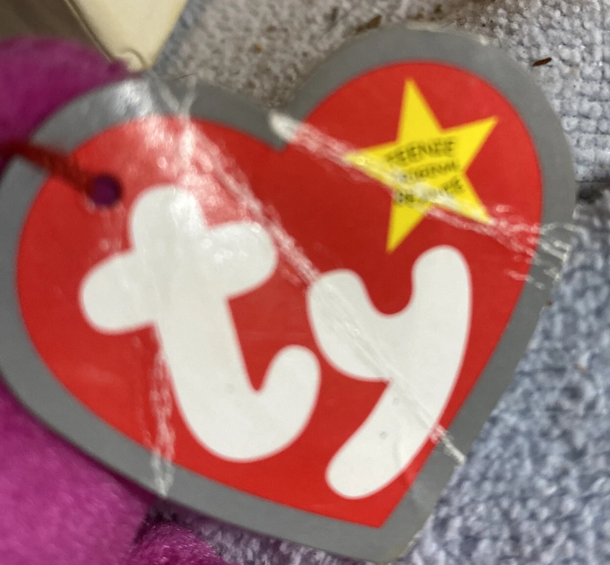 Burger the bear beanie baby cheap value