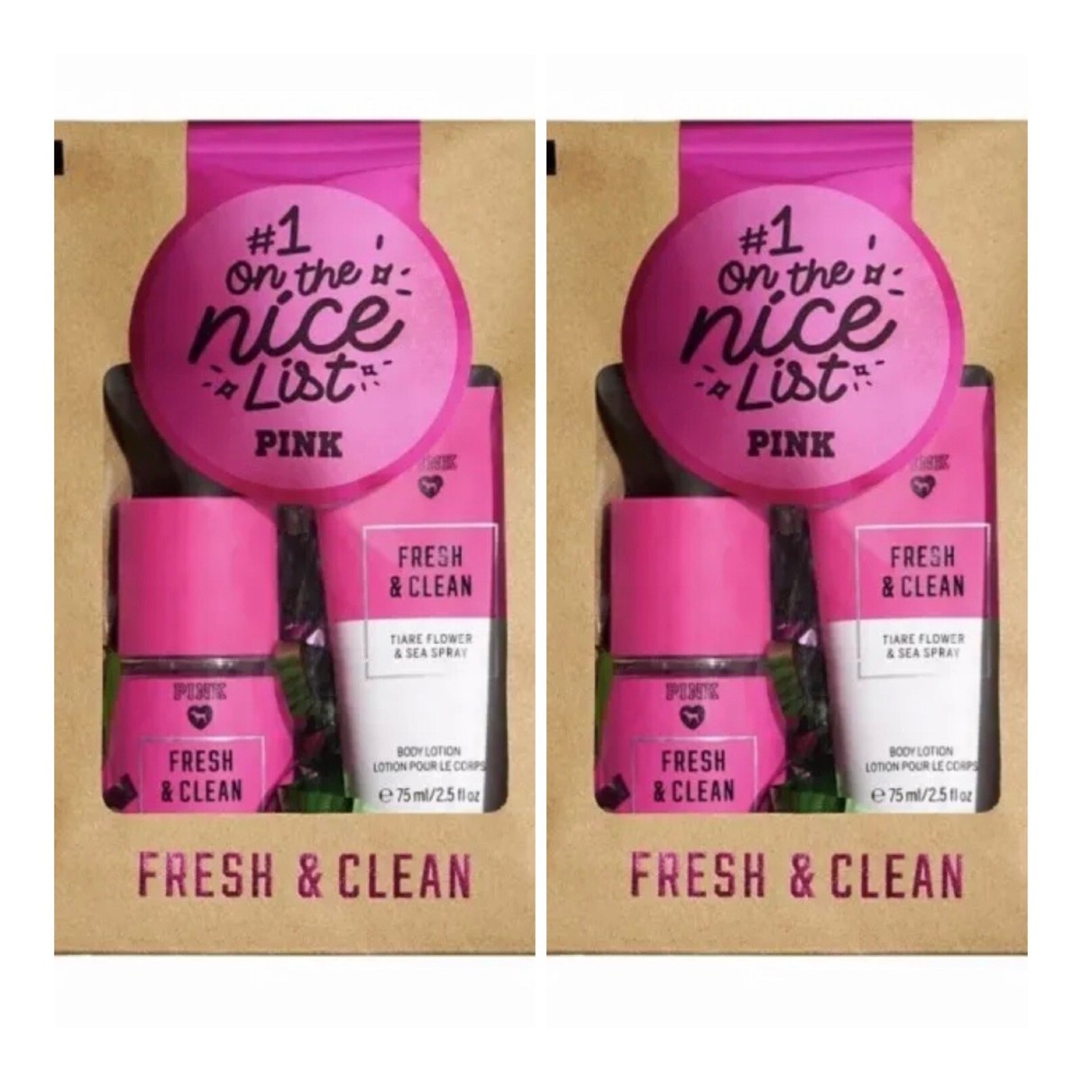 Victoria\'s Secret PINK Fresh & Clean Gift 7 Pc SET Victoria main image 4