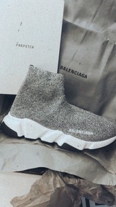 balenciaga glitter sock trainers