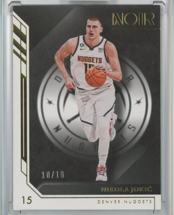 2022-23 Panini Noir Nikola Jokic Association Edition Gold /10 Nuggets SSP
