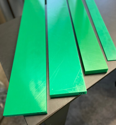 Zuschnitte  PE1000 grün Polyethylen UHMW Leisten Streifen diverse Abmessungen