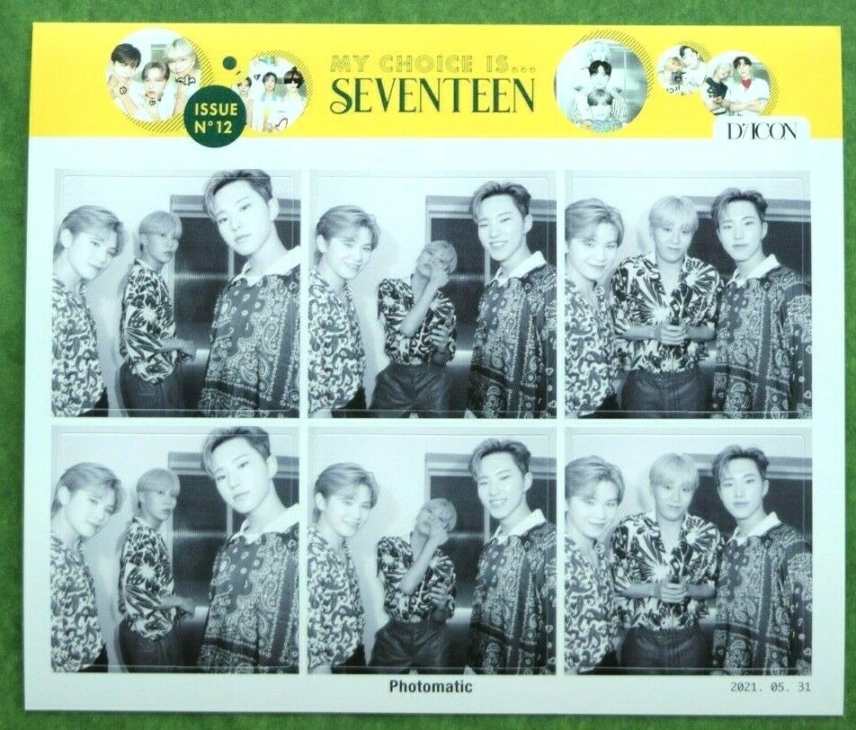 SEVENTEEN Dicon Magazine Vol. 12 My Choice Is Photomatic Sticker