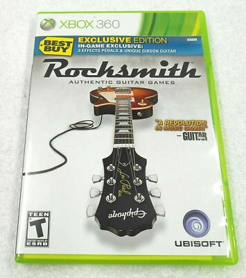 Rocksmith Best Buy Exclusive Edition Xbox 360 Video Game learn authentic guitar