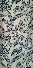 BLUE Flowers Batik Benartex 100 cotton fabric BTY Keepsake Balis 04707 Color 50