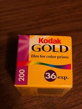 Kodak Gold 200 film 35 mm ISO 36 exposures expired 2006 1 roll