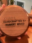Wood And Pewter Potpourri Bowl. Hand Crafted By Robert Wood. Pewter Lid Signed. — photo 4
