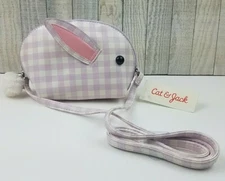 NWT Cat & Jack Girls Easter Bunny Crossbody Bag Purse Lilac and White ~Adorable!