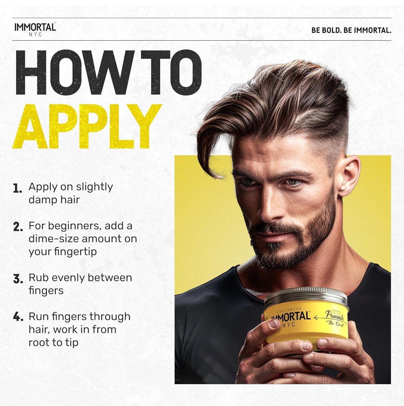 Immortal  NYC Original Pomade Max Shine/Strong Hold 150ml | The Creed