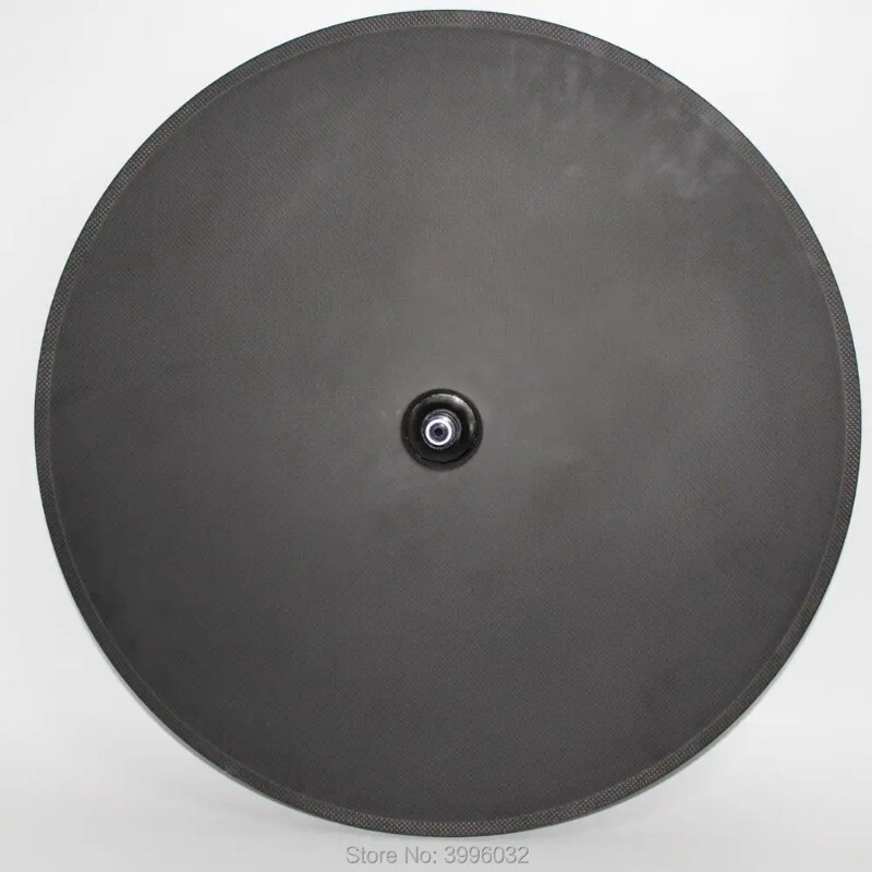 Ruota a disco 700C per bici da strada o pista in carbonio foto 6