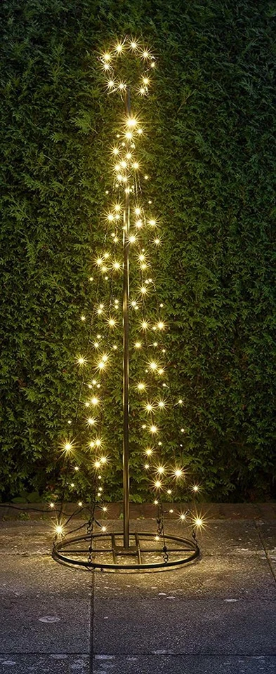 Bonetti Sapin De Noël En Métal Lumineux LED Décoration De Noël 180 Cm - Photo 3/4