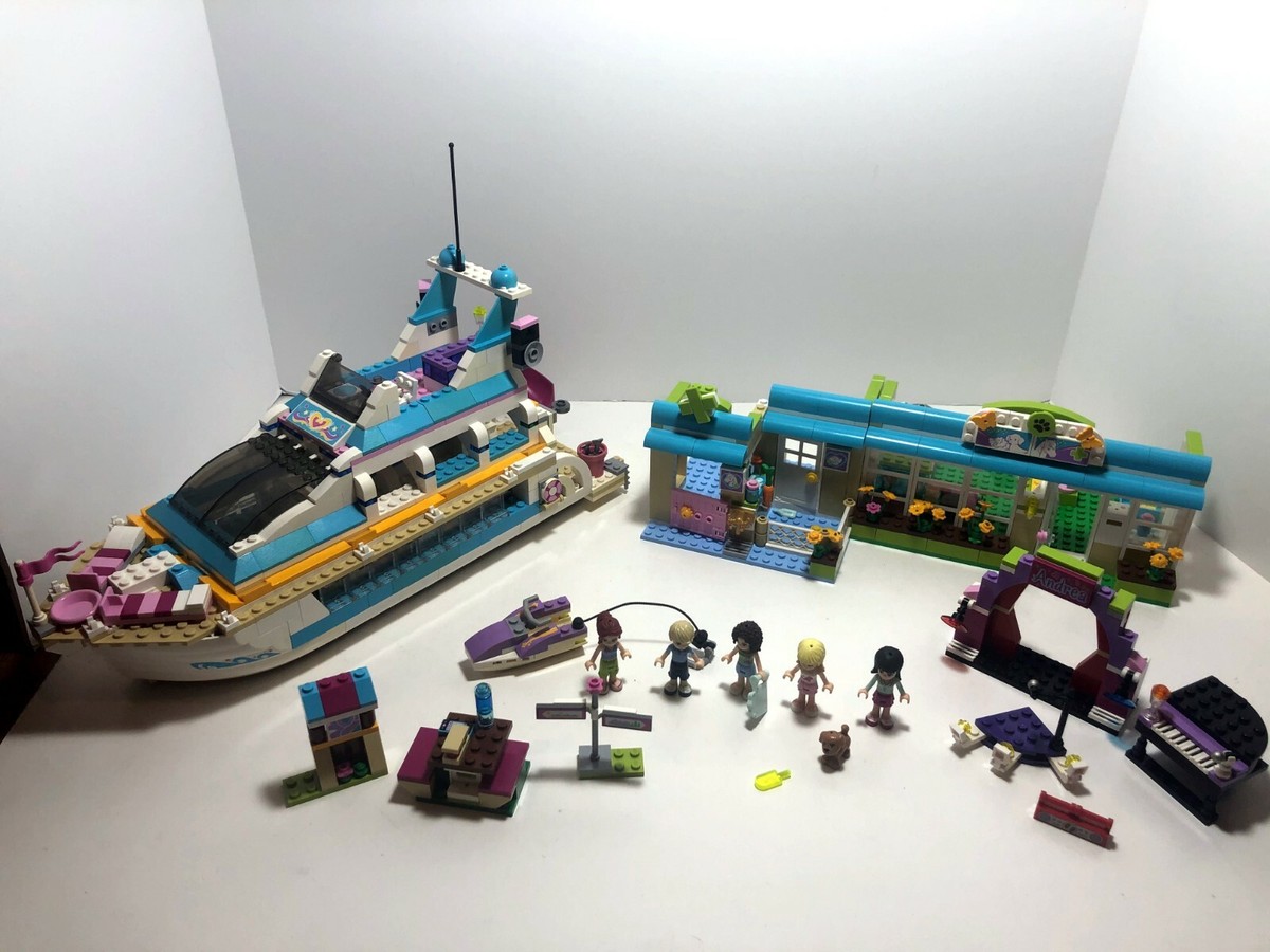 LEGO Friends LOT: Dolphin Cruiser 41015 + Heartlake Vet 3188